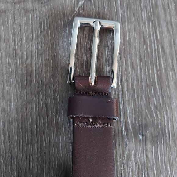GAP Brown Leather Belt Medium - Picture 4 of 6